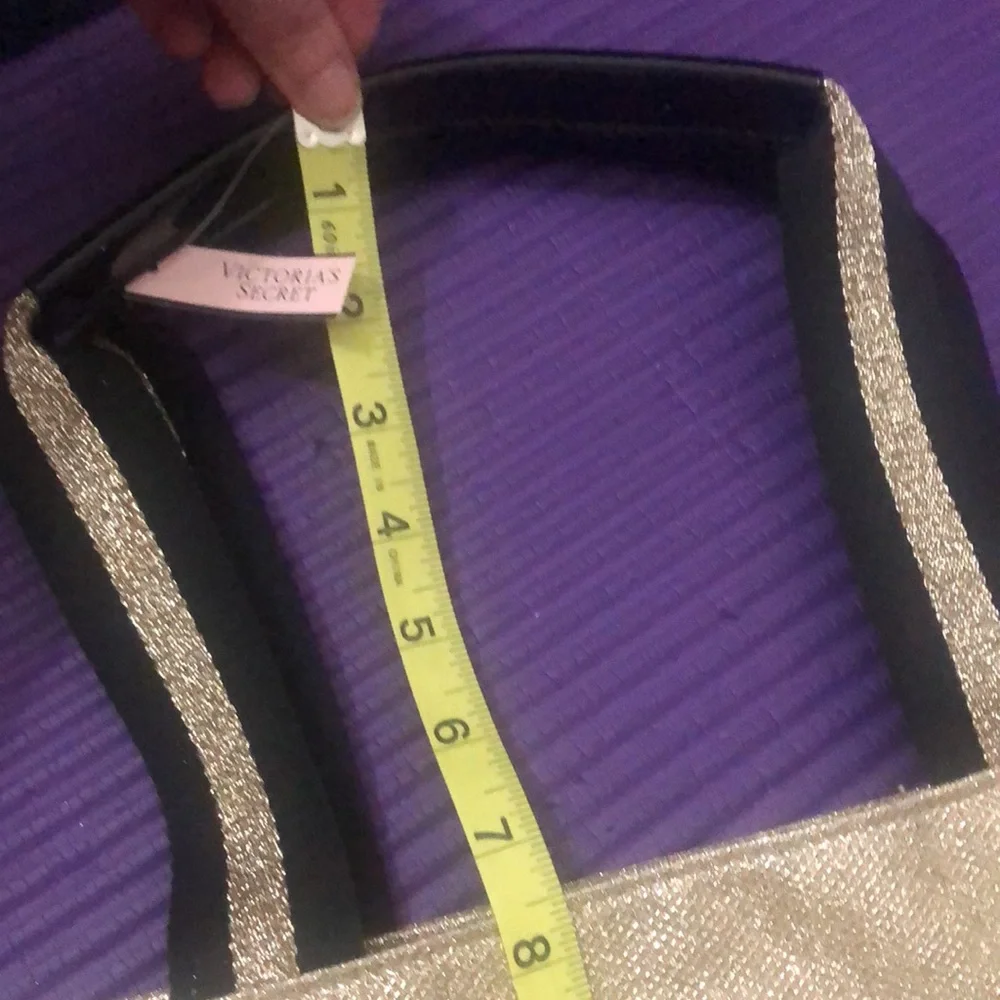 Victoria Secret Gold Tote Bag